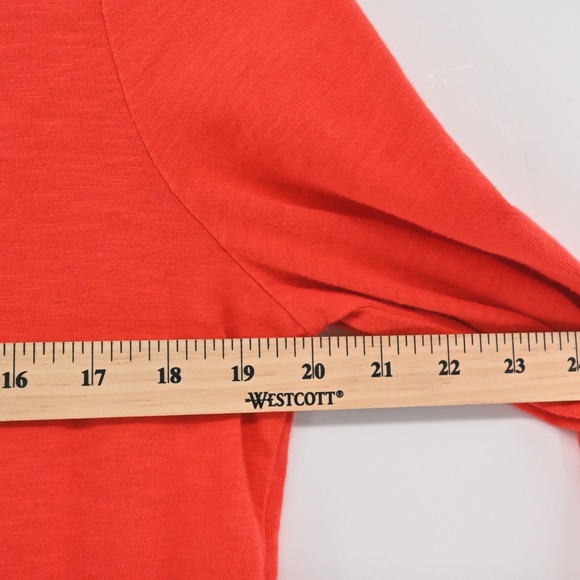 Boden Kasia Jersey Tunic Dress Womens 6 Red Pom Pom Trim Tassel Tie Relaxed Boho - Picture 4 of 13